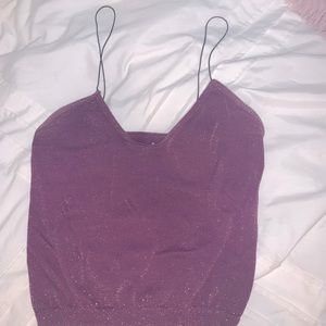 Free people purple sparkle tank